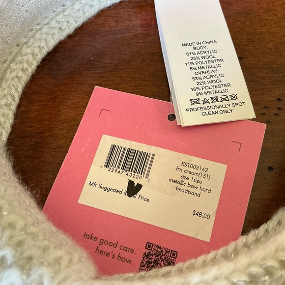 KATE SPADE NEW YORK Metallic Bow Headband - Picture 5 of 10